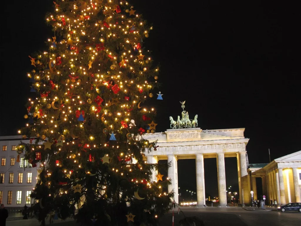 Brandenburg Gate in Christmas